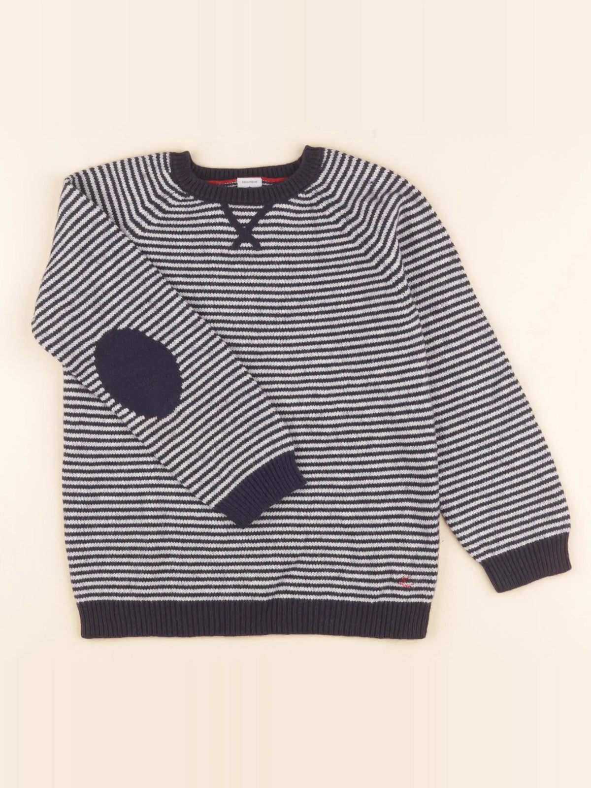 Petit Bateau - pull bleu - 6 ans