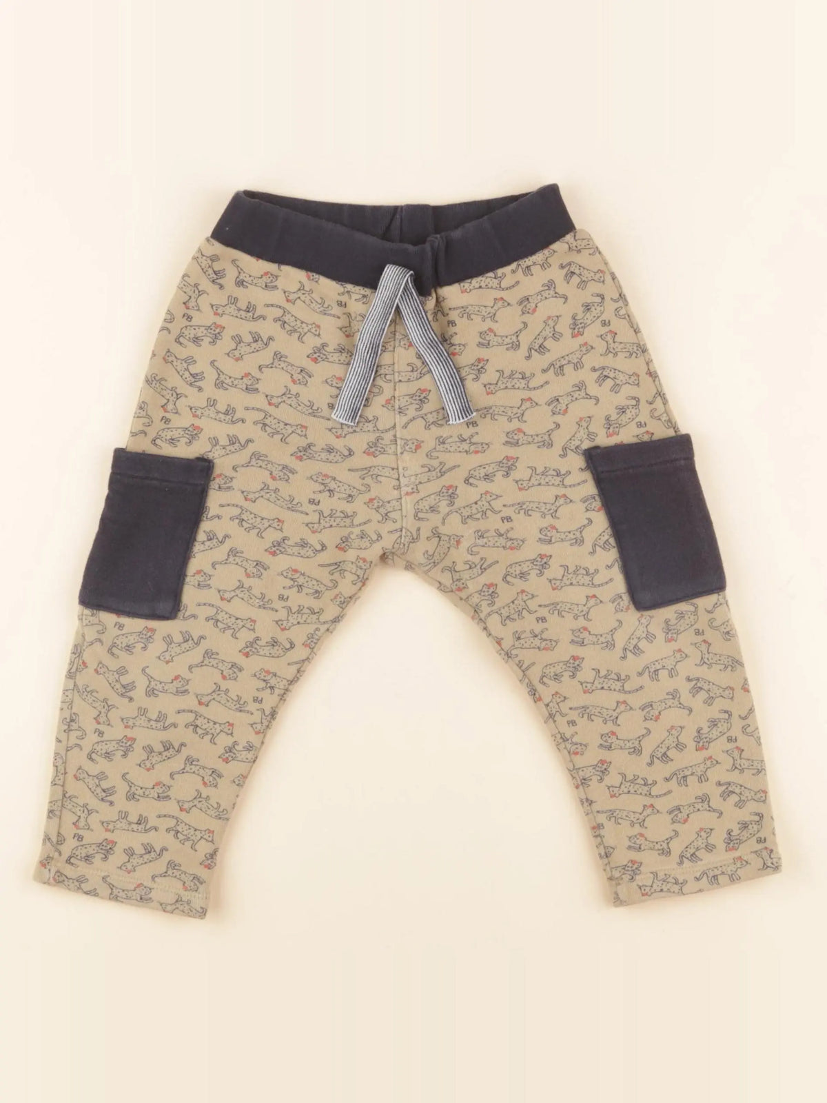 Petit Bateau - jogging marron - 18 mois