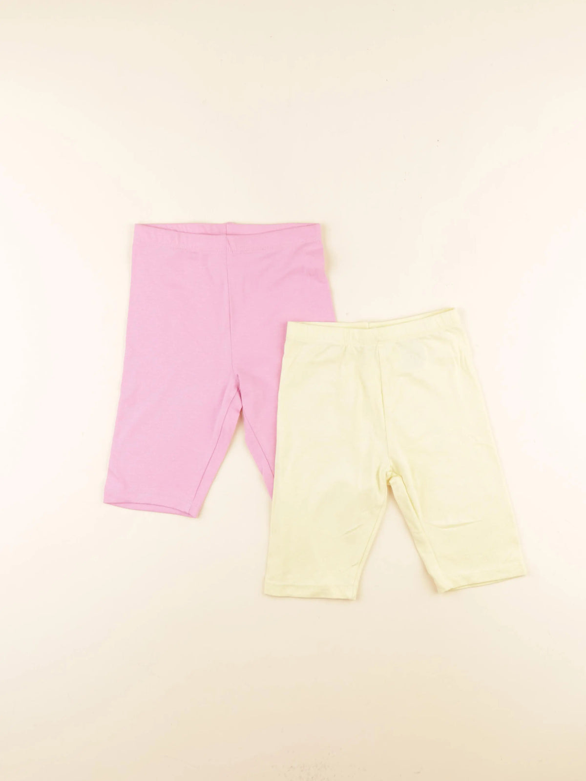 H&M - lot de 2 leggings court multicolore - 7/8 ans