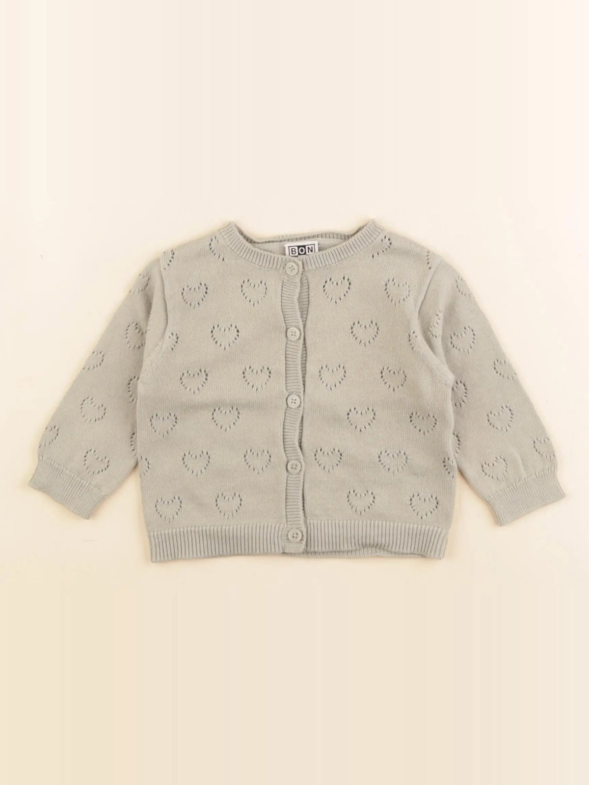 Bonton - gilet vert - 6 mois