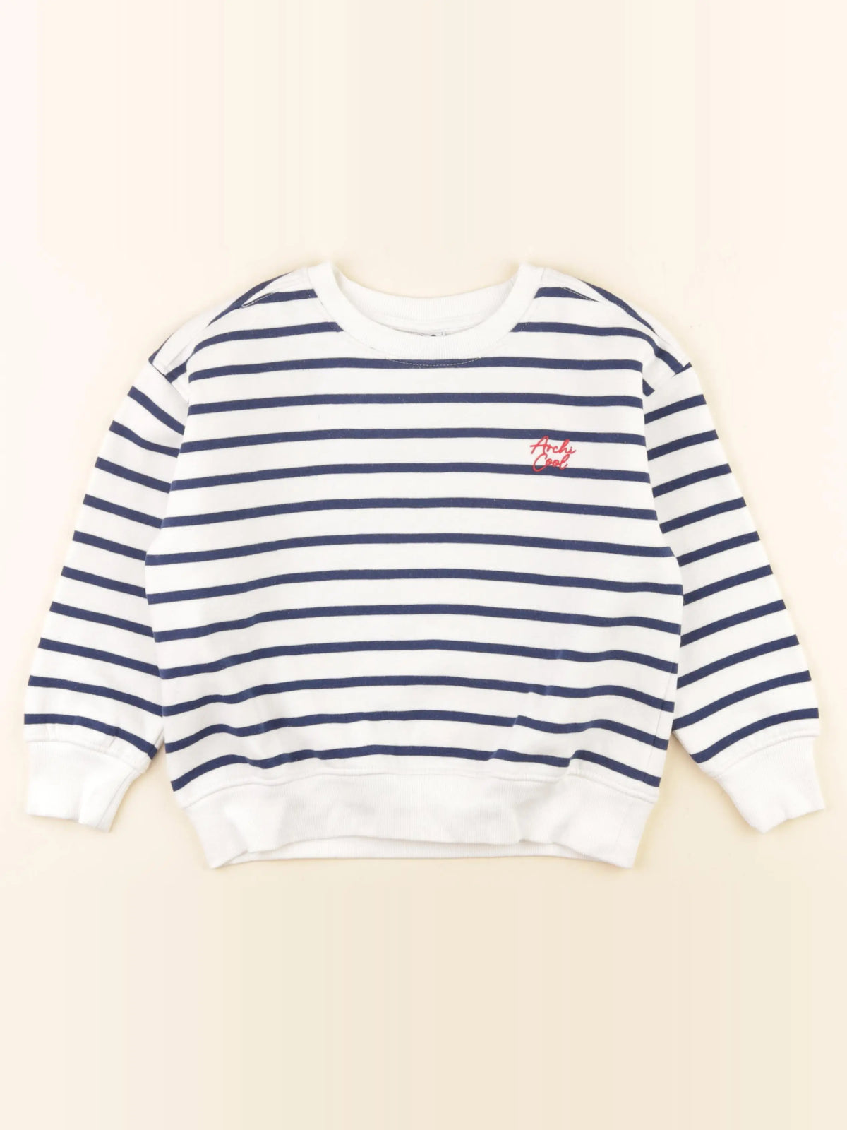 Tape à l'oeil - sweat blanc, bleu - 6 ans