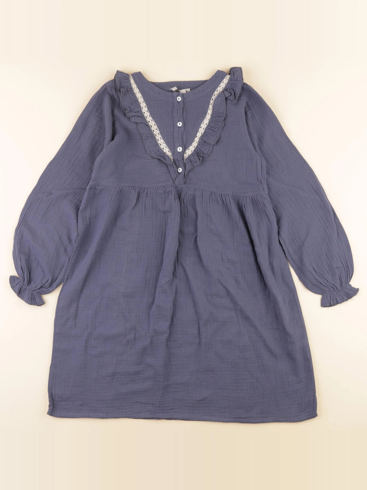 Petite Lucette - robe bleu - 10 ans