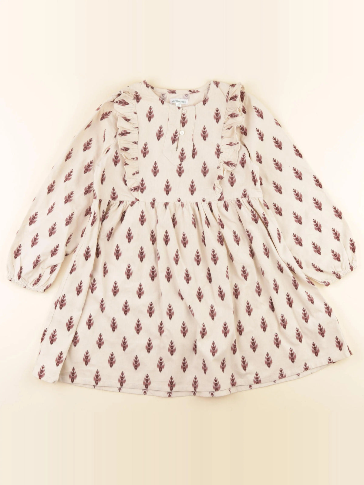 Vertbaudet - robe multicolore - 8 ans