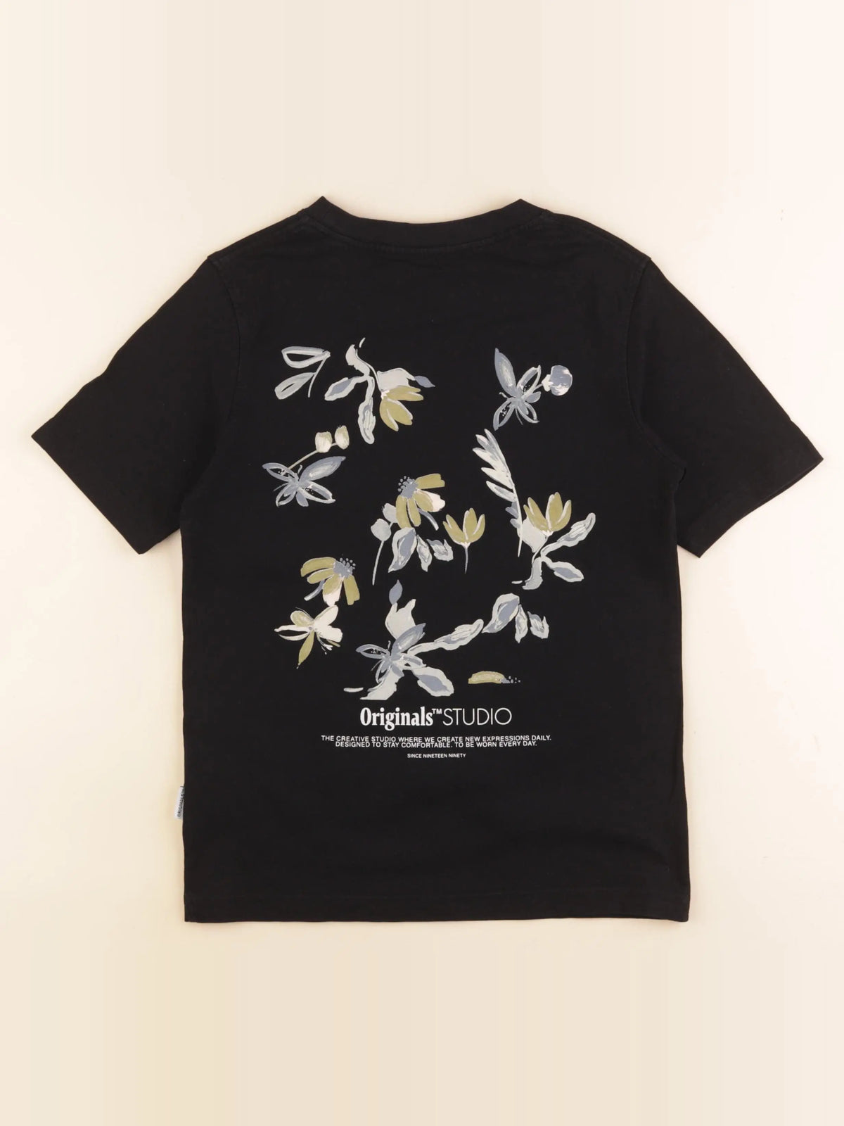 Jack & Jones - tee-shirt imprimé au dos noir - 10 ans