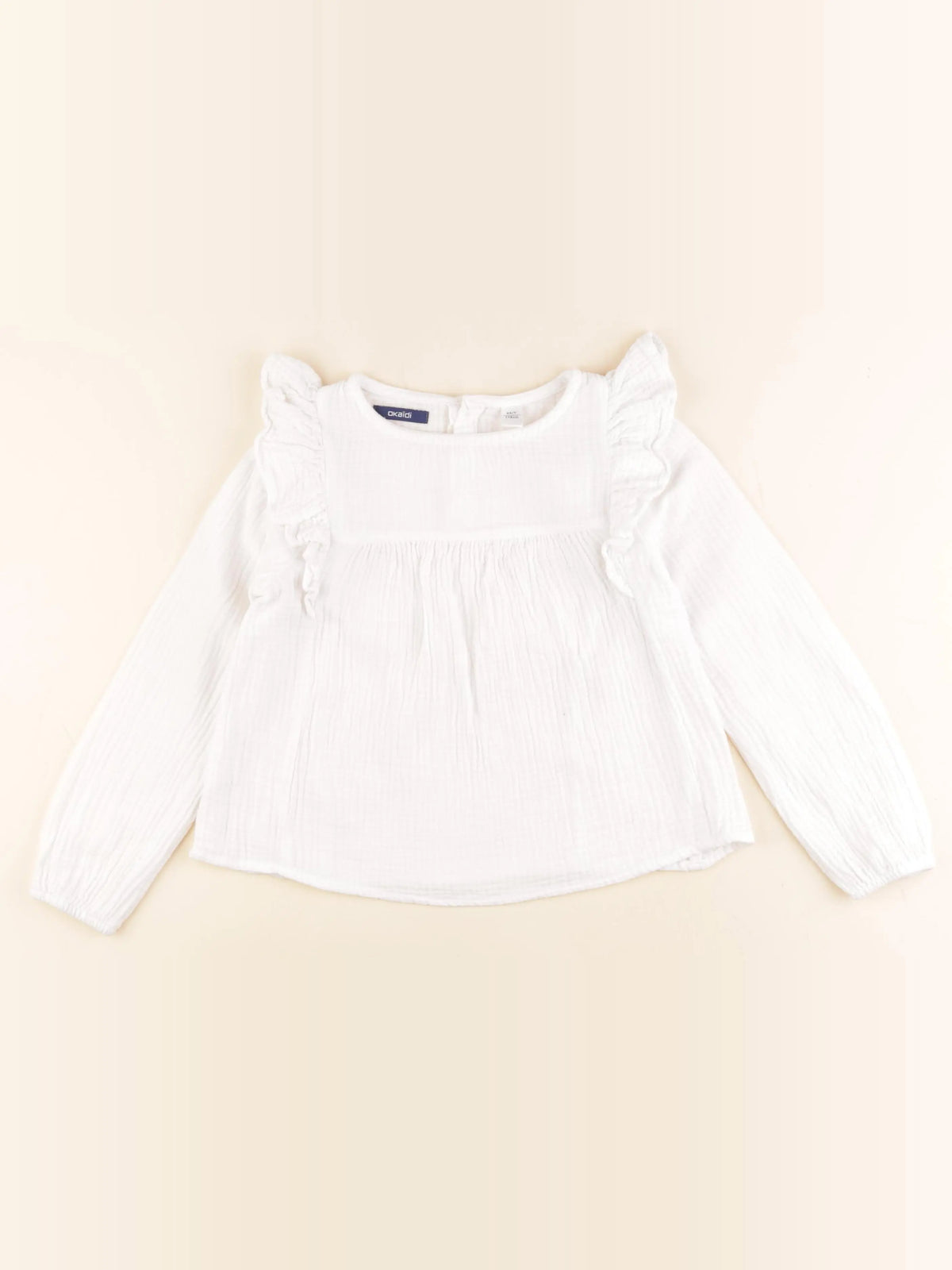 Okaidi - blouse blanc - 6 ans