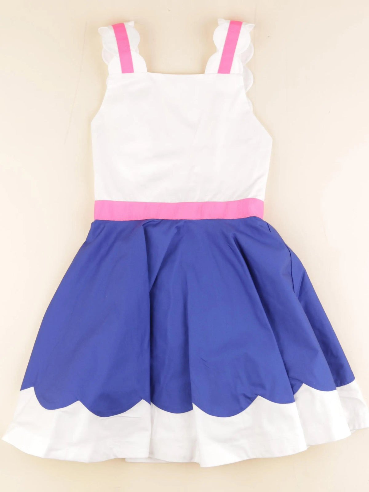 Jacadi - robe bleu, blanc - 8 ans