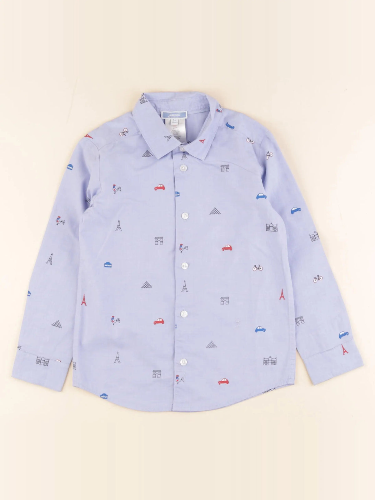 Jacadi - chemise bleu - 5 ans