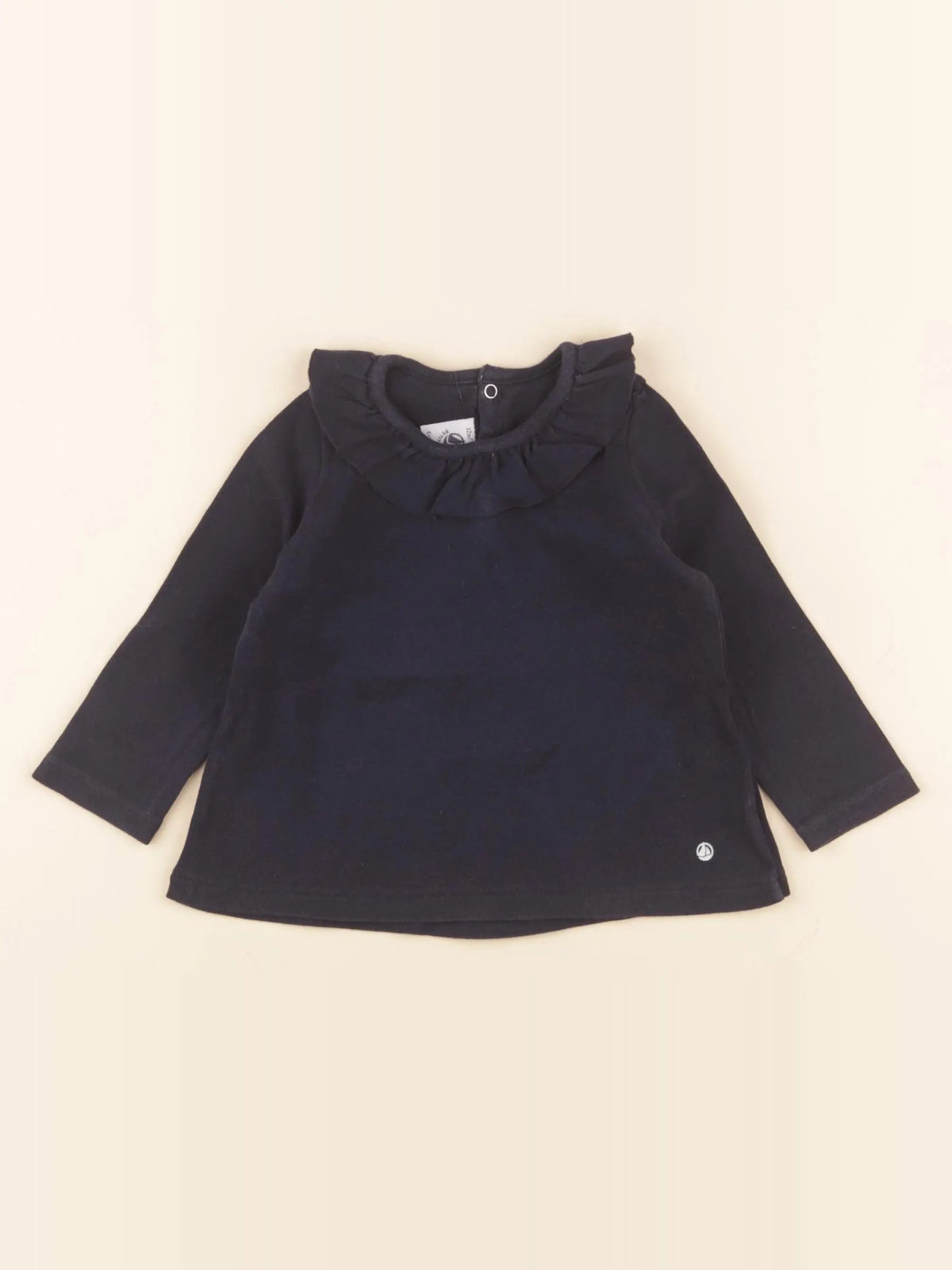 Petit Bateau - tee-shirt bleu - 12 mois