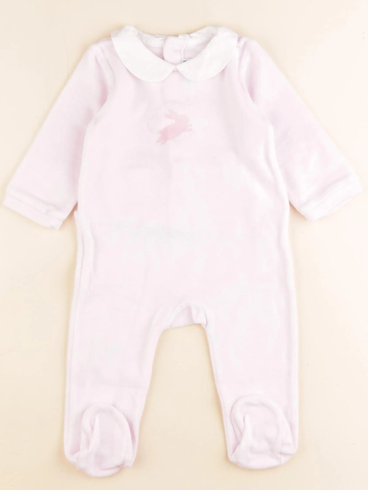 Jacadi - pyjama velours rose - 6 mois