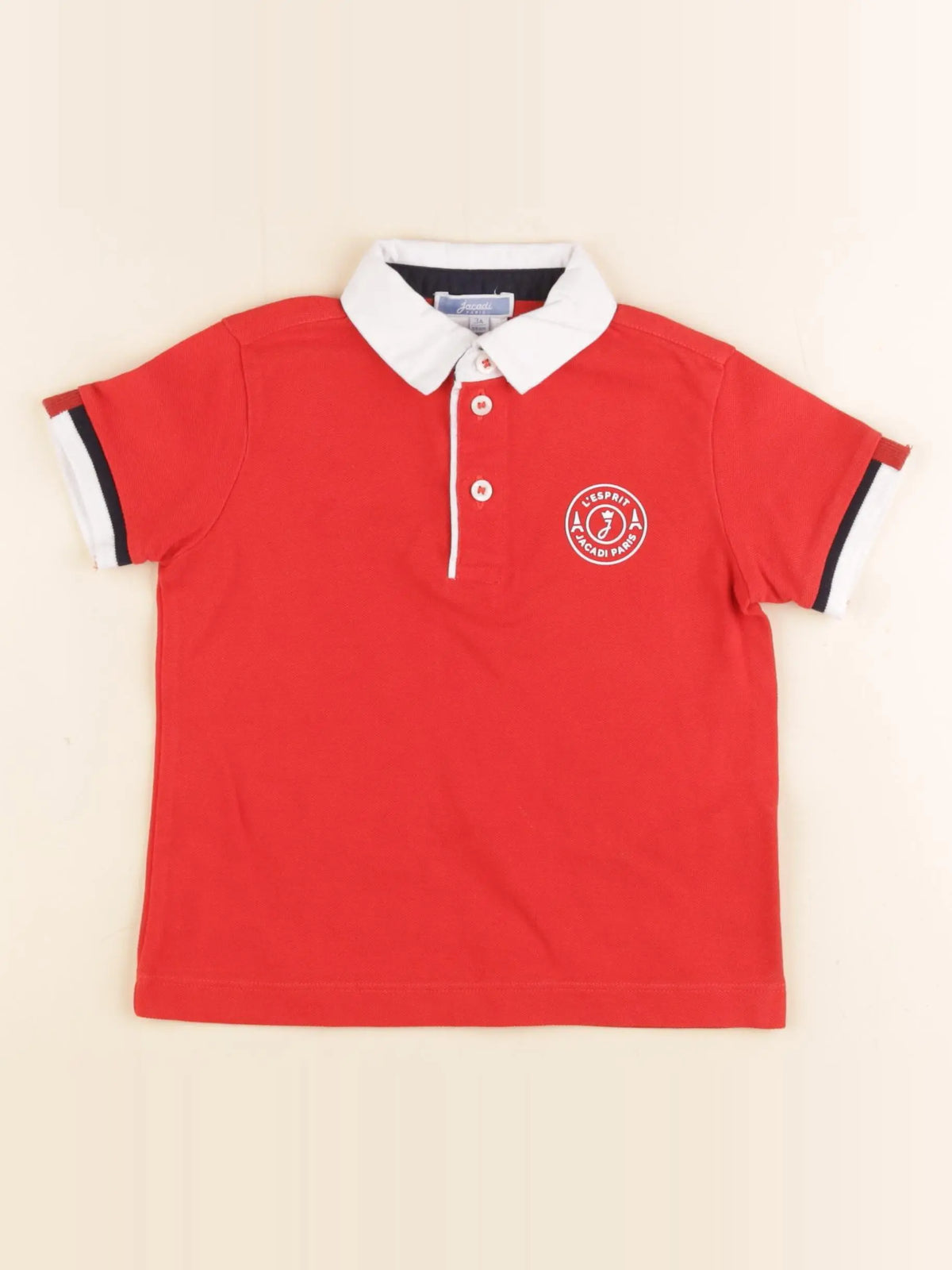 Jacadi - polo rouge - 3 ans