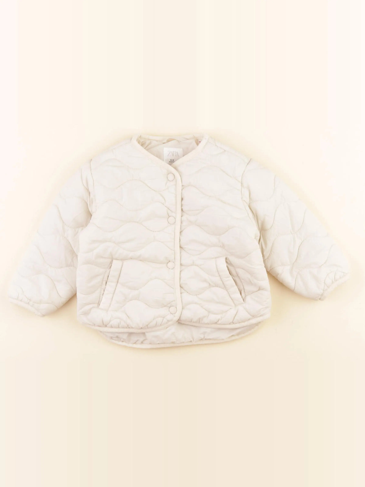 Zara - veste beige - 6/9 mois