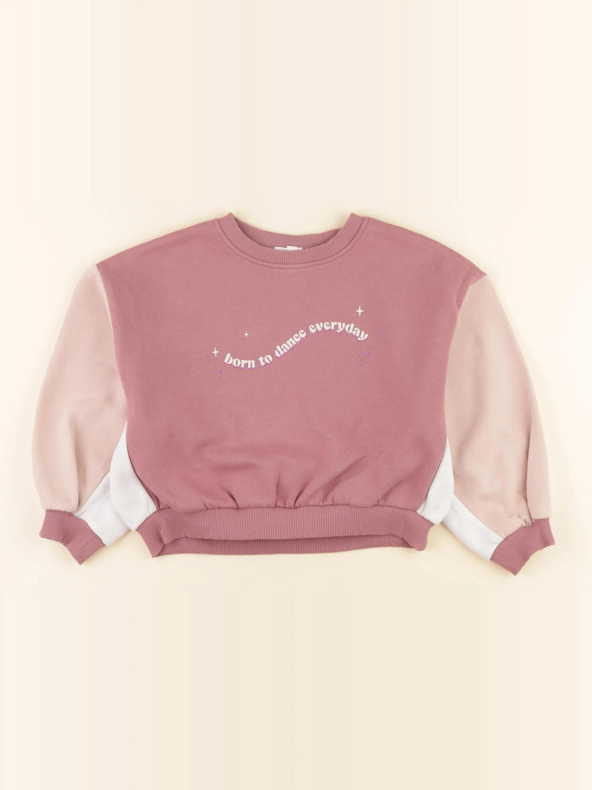Vertbaudet - sweat rose - 6 ans