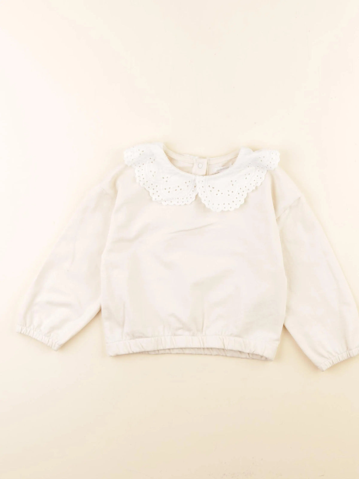 Vertbaudet - sweat beige - 3 ans