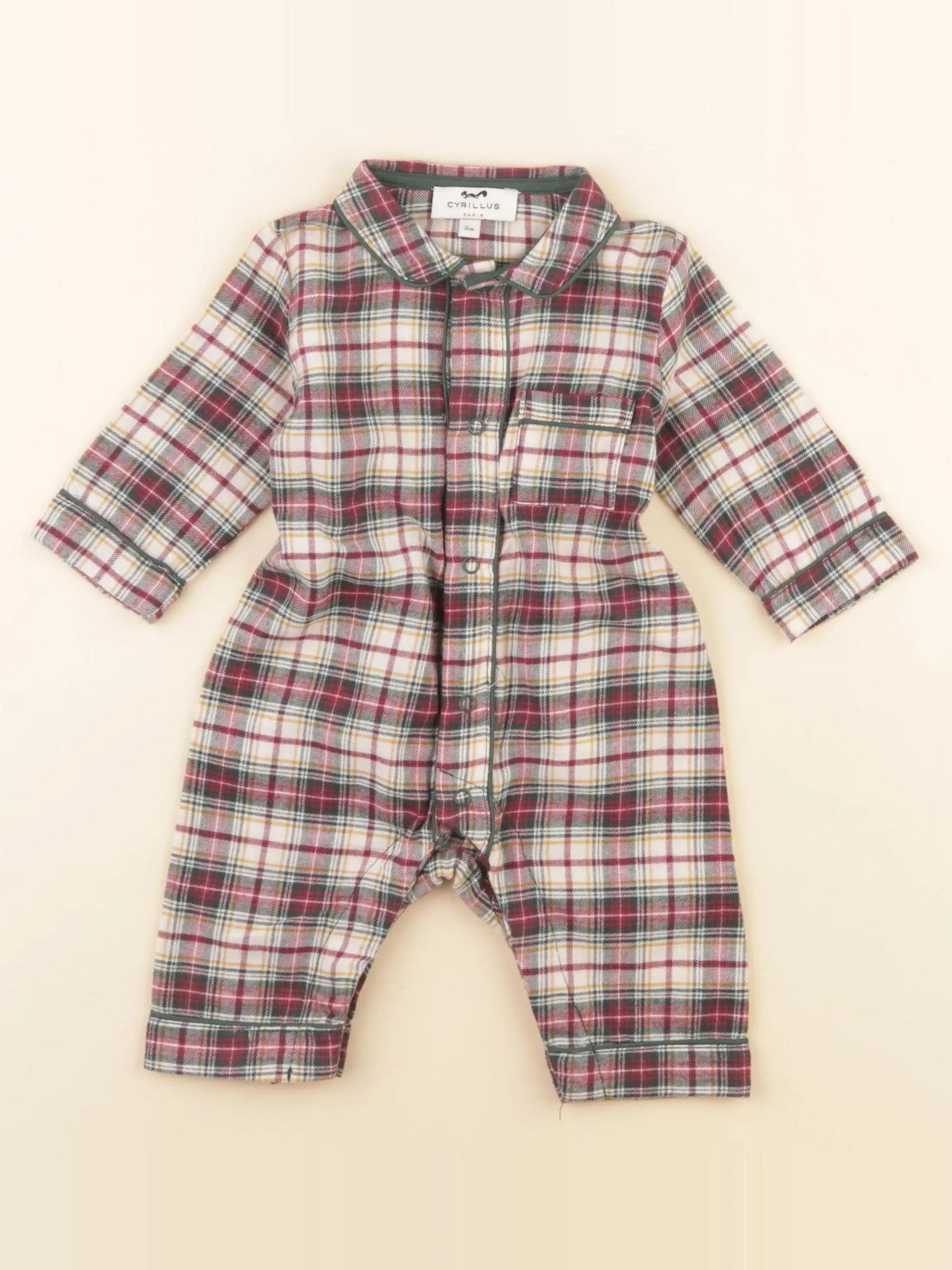 Cyrillus - pyjama coton multicolore - 3 mois