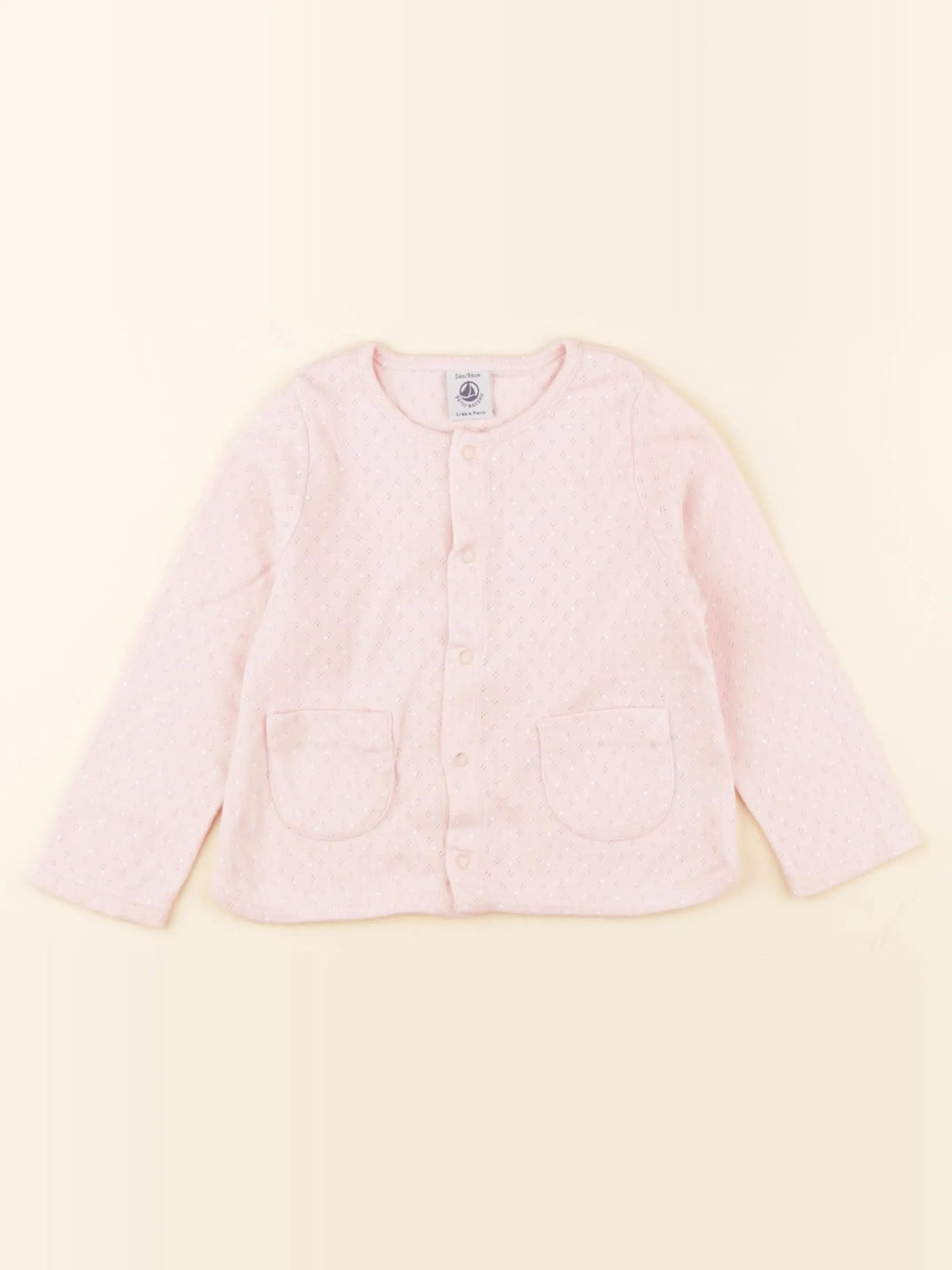 Petit Bateau - tee-shirt rose - 24 mois