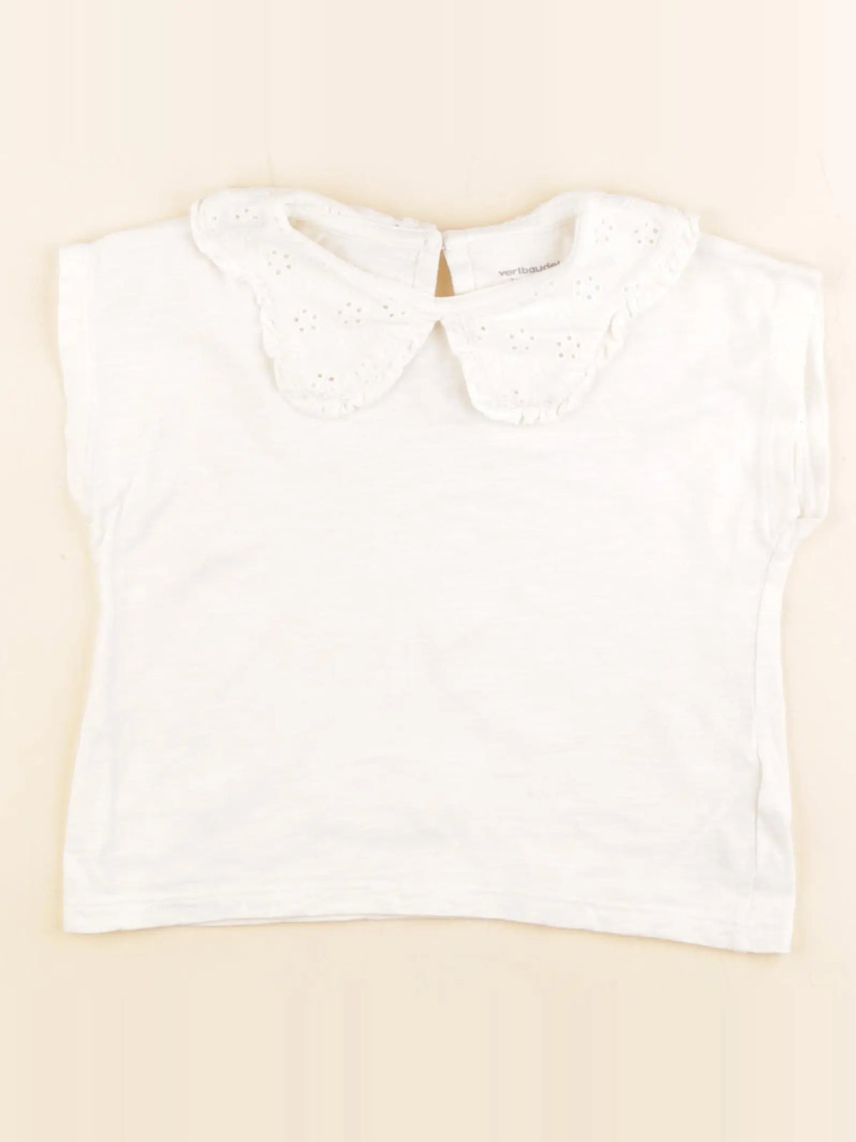 Vertbaudet - tee-shirt blanc - 2 ans