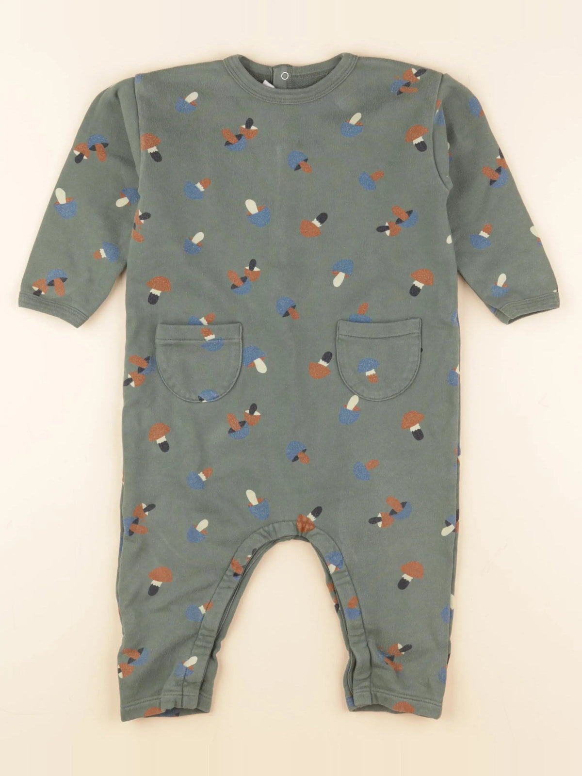 Petit Bateau - combinaison vert - 24 mois