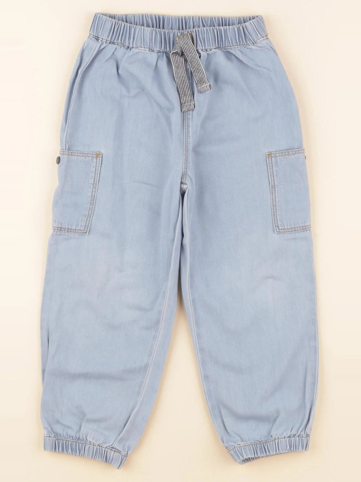 Petit Bateau - pantalon bleu - 36 mois