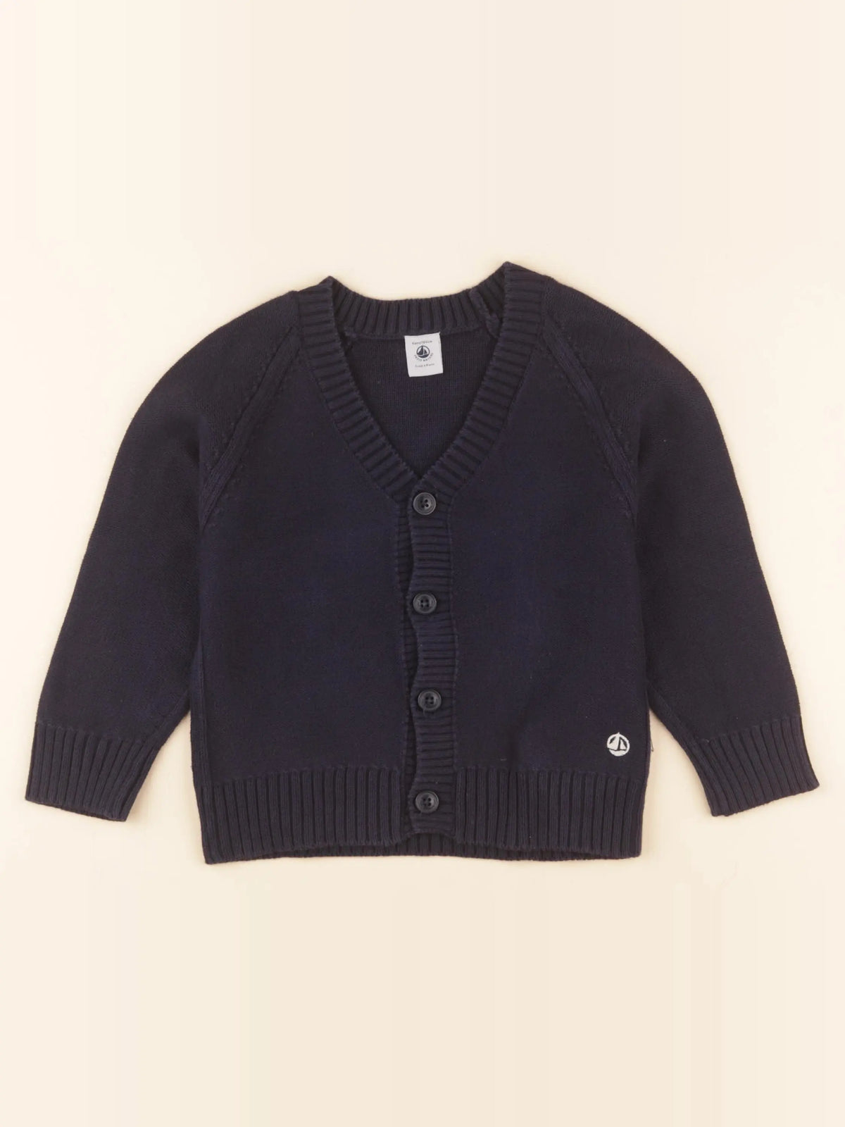 Petit Bateau - gilet bleu - 4 ans