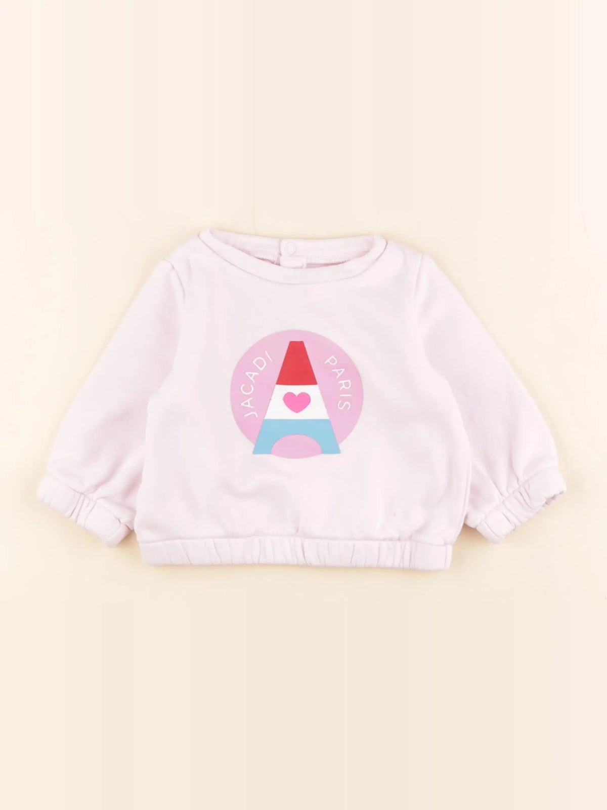 Jacadi - sweat rose - 12 mois