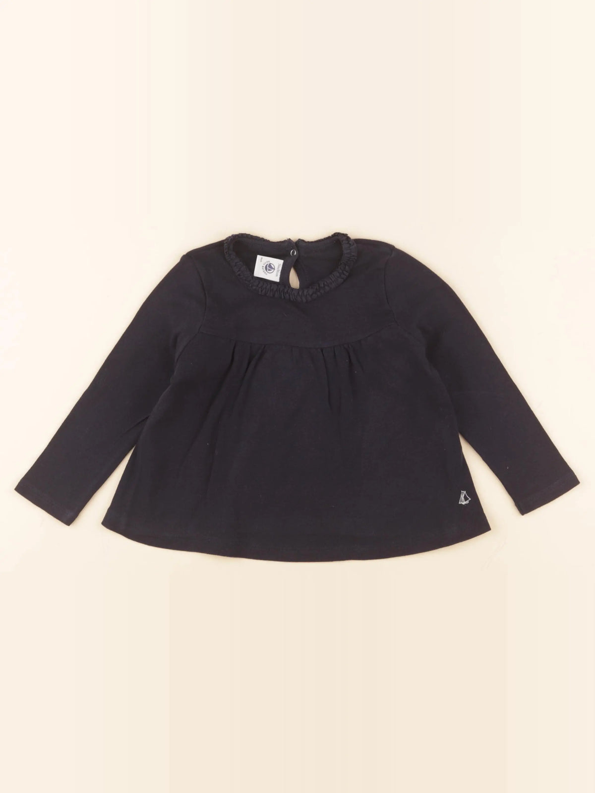 Petit Bateau - tee-shirt bleu - 24 mois