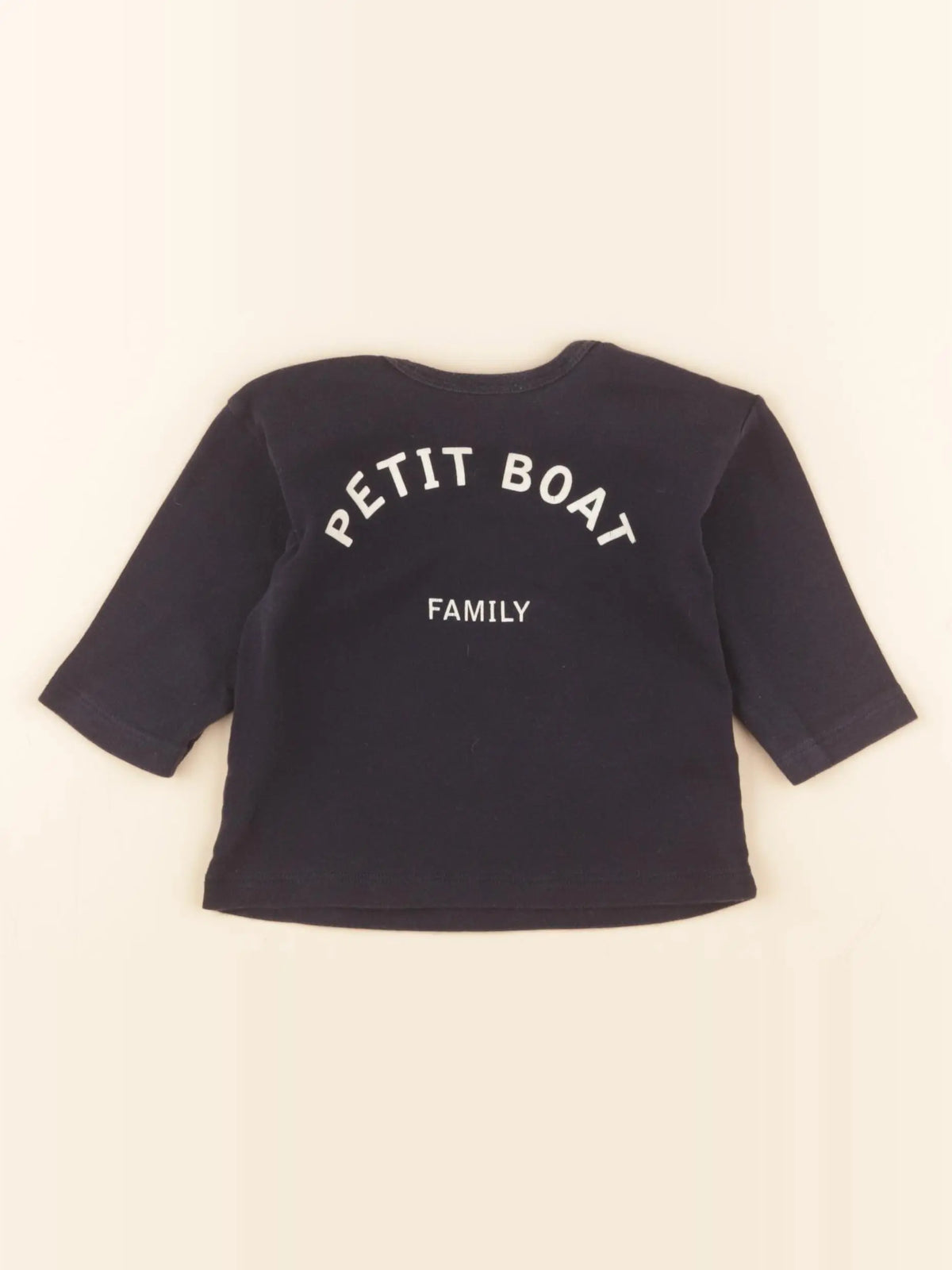 Petit Bateau - tee-shirt bleu - 6 mois