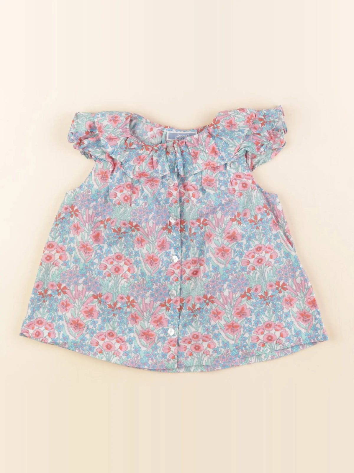 Jacadi - blouse liberty multicolore - 24 mois