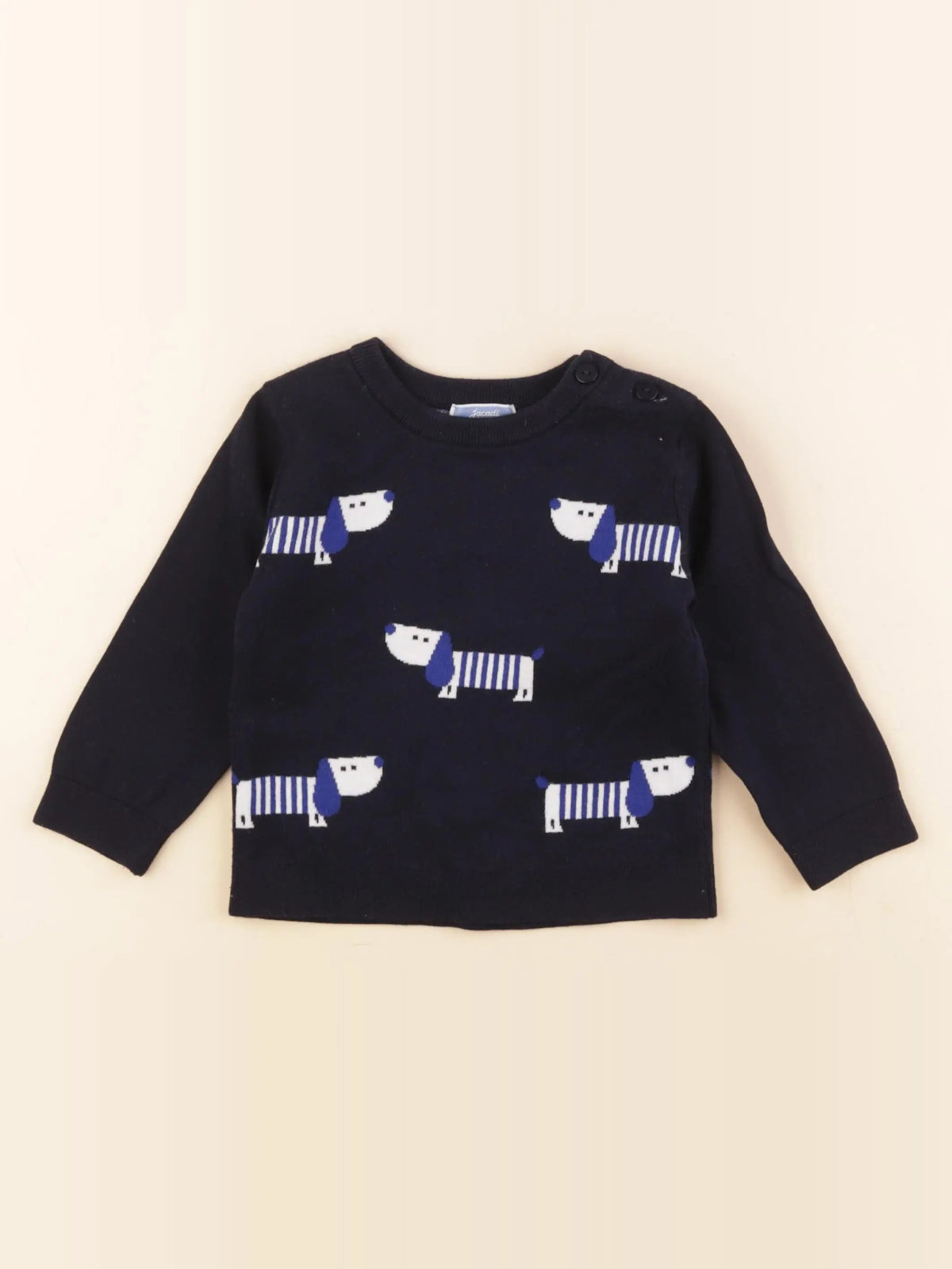 Jacadi - pull bleu - 24 mois