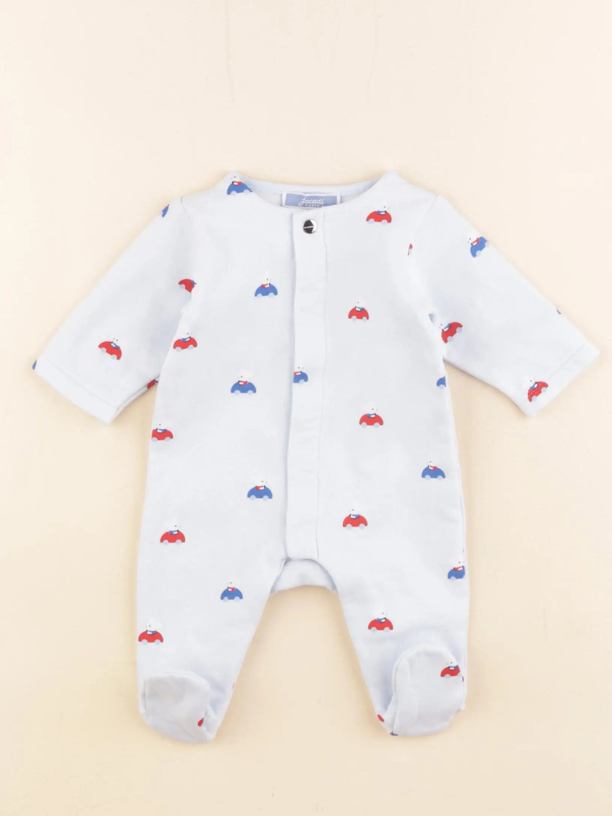 Jacadi - pyjama coton bleu - 1 mois