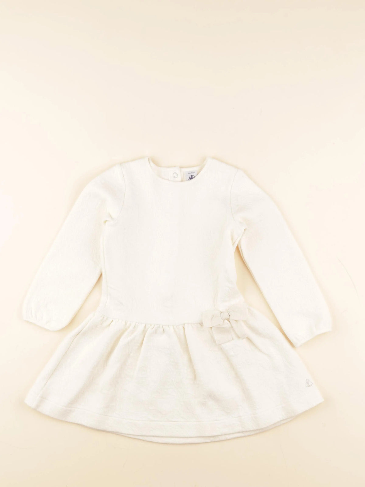 Petit Bateau - robe beige - 36 mois