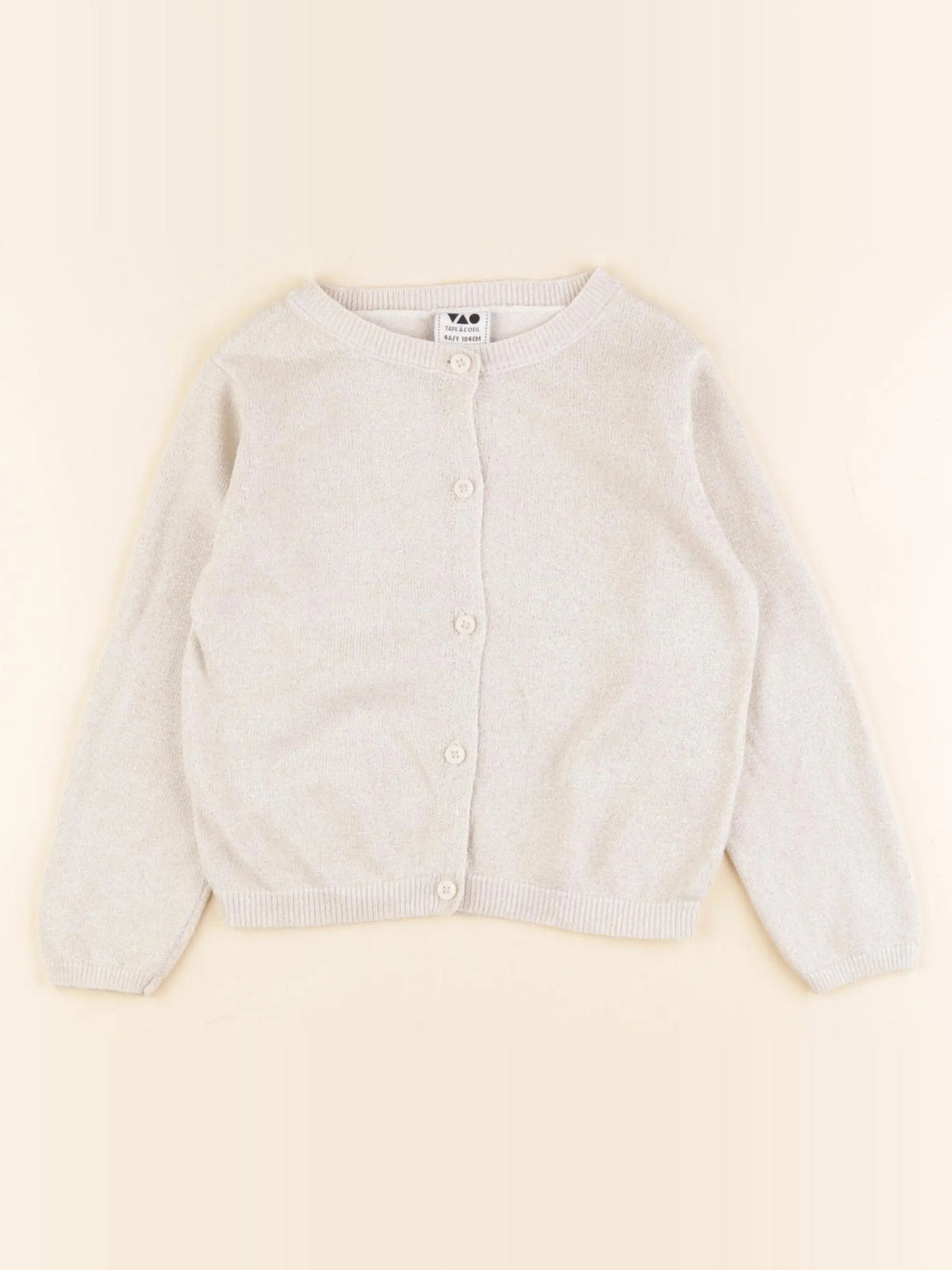 Tape à l'oeil - gilet beige, or - 4 ans