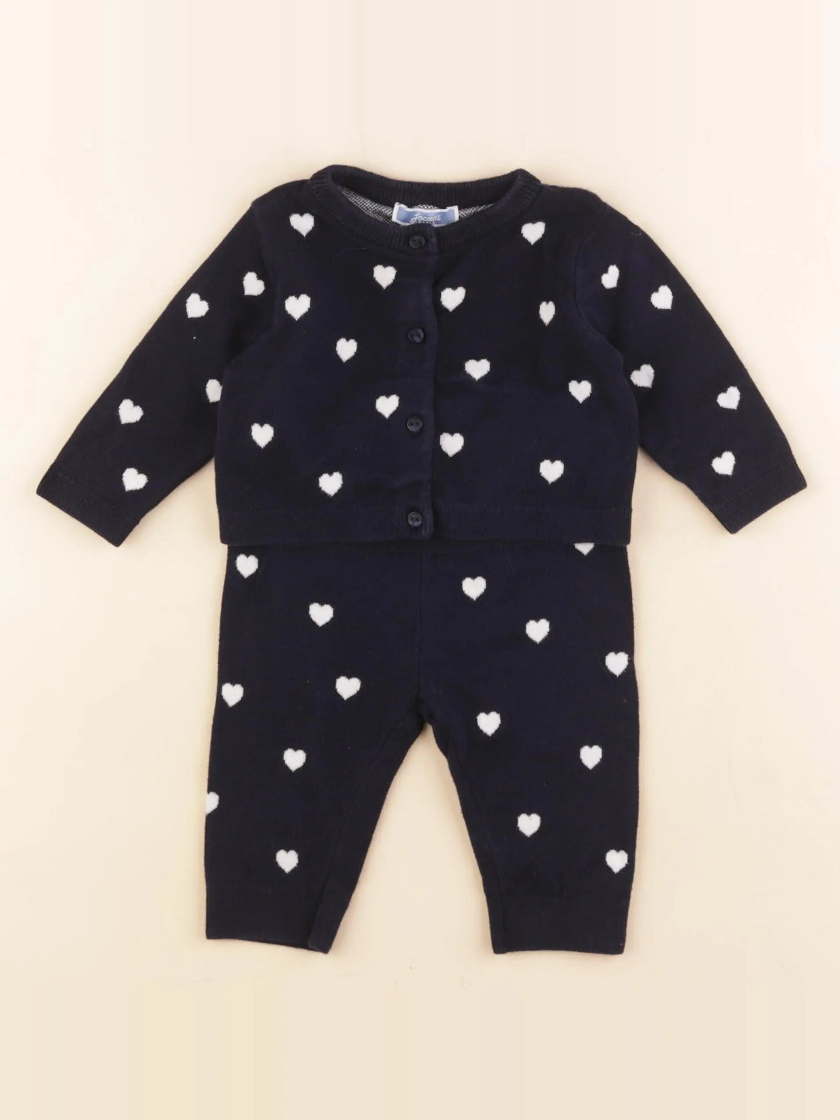 Jacadi - ensemble bleu - 6 mois