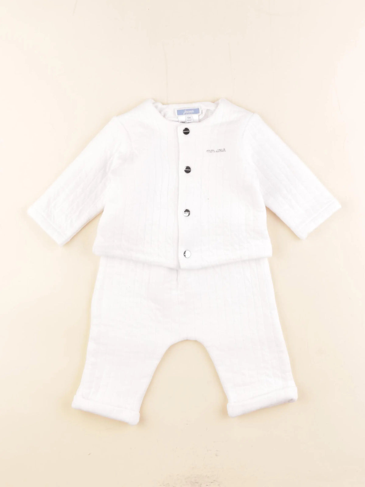 Jacadi - ensemble blanc - 6 mois