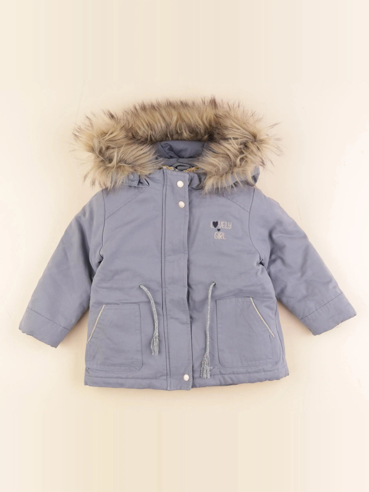 Vertbaudet - parka bleu - 2 ans