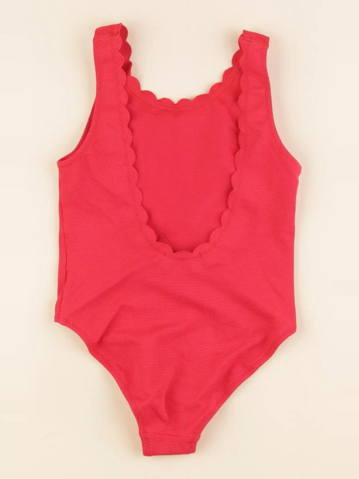 Monoprix - maillot de bain rouge - 4 ans