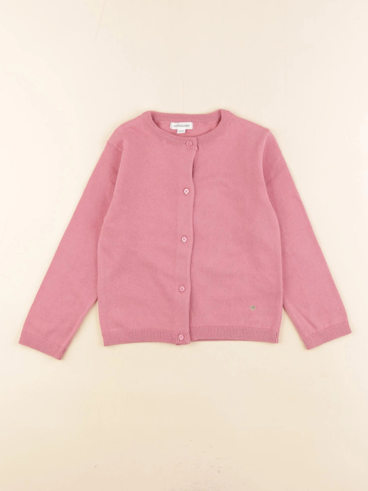 Vertbaudet - gilet rose - 4 ans