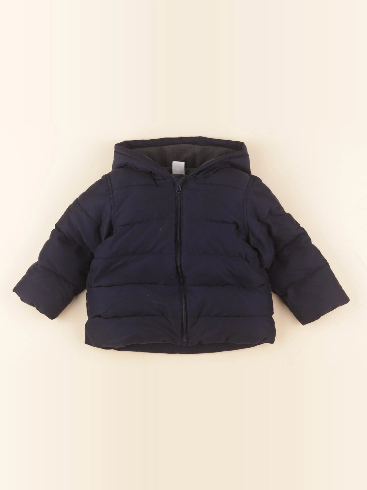 Petit Bateau - manteau bleu - 24 mois
