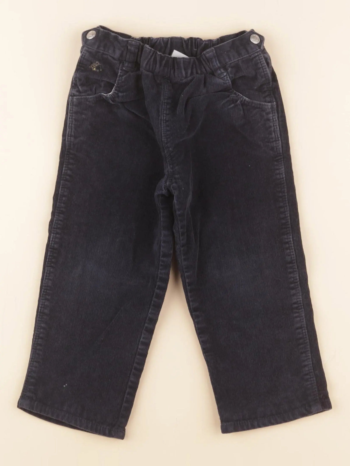 Petit Bateau - pantalon bleu - 24 mois