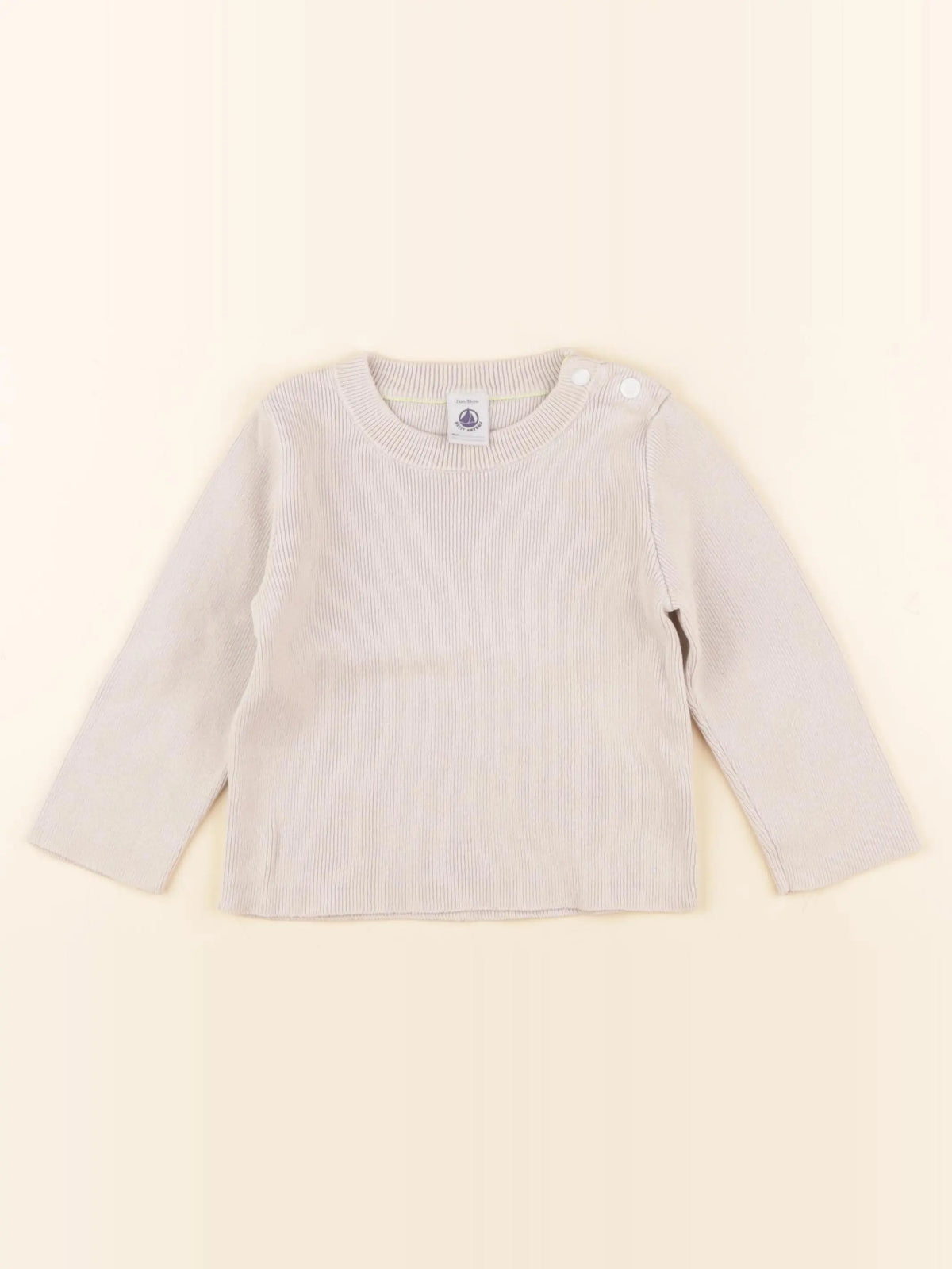 Petit Bateau - pull beige - 24 mois
