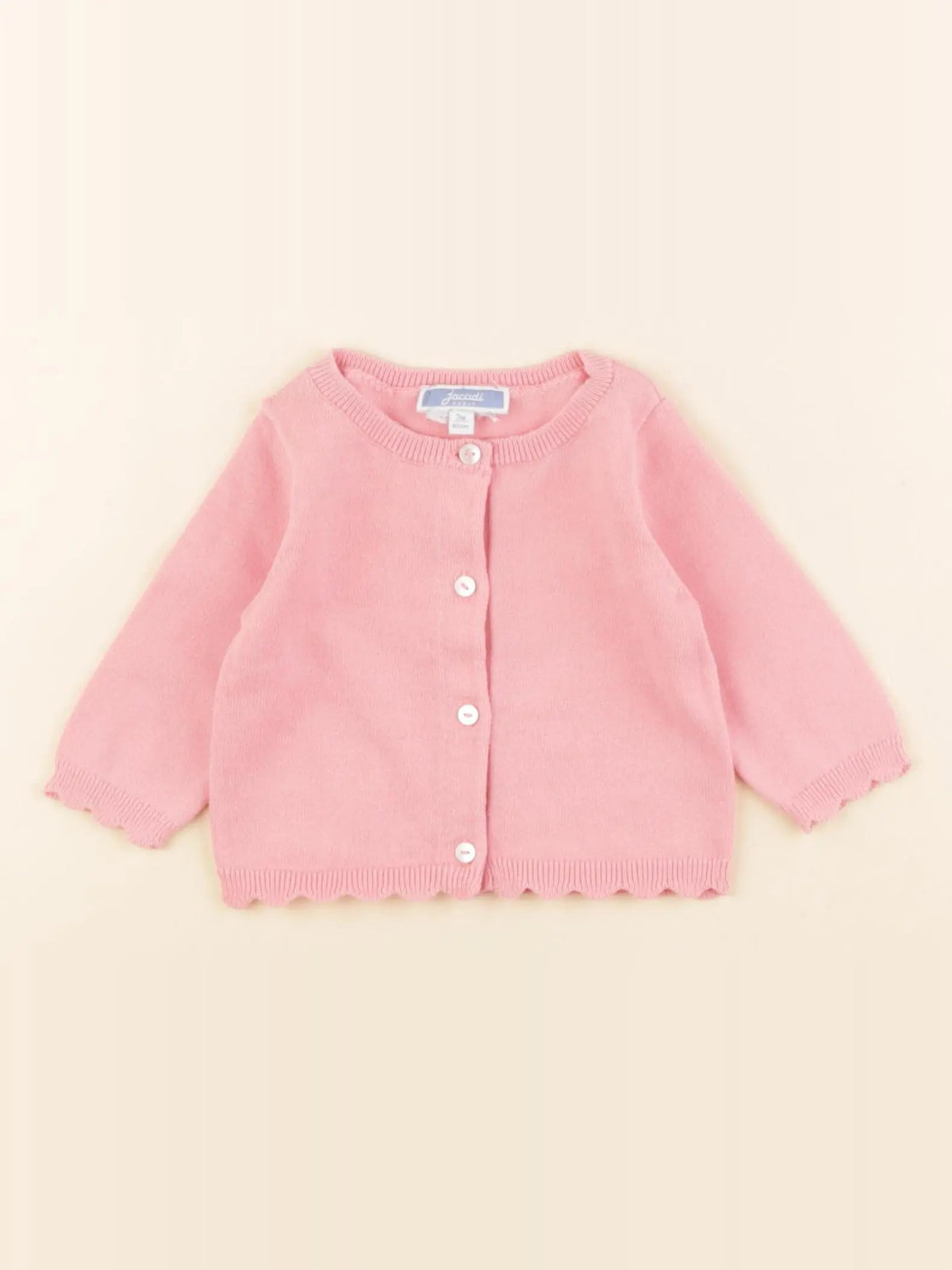 Jacadi - gilet rose - 3 mois