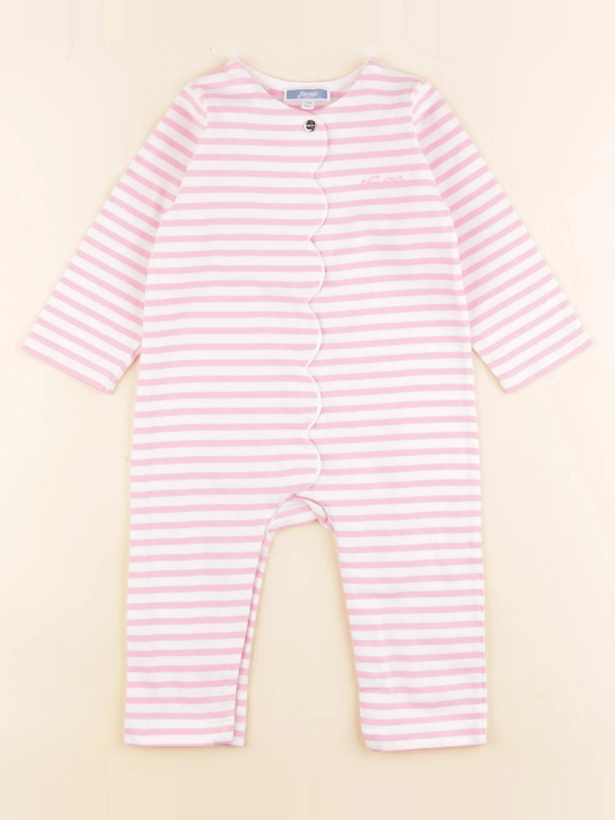 Jacadi - pyjama coton rose - 12 mois