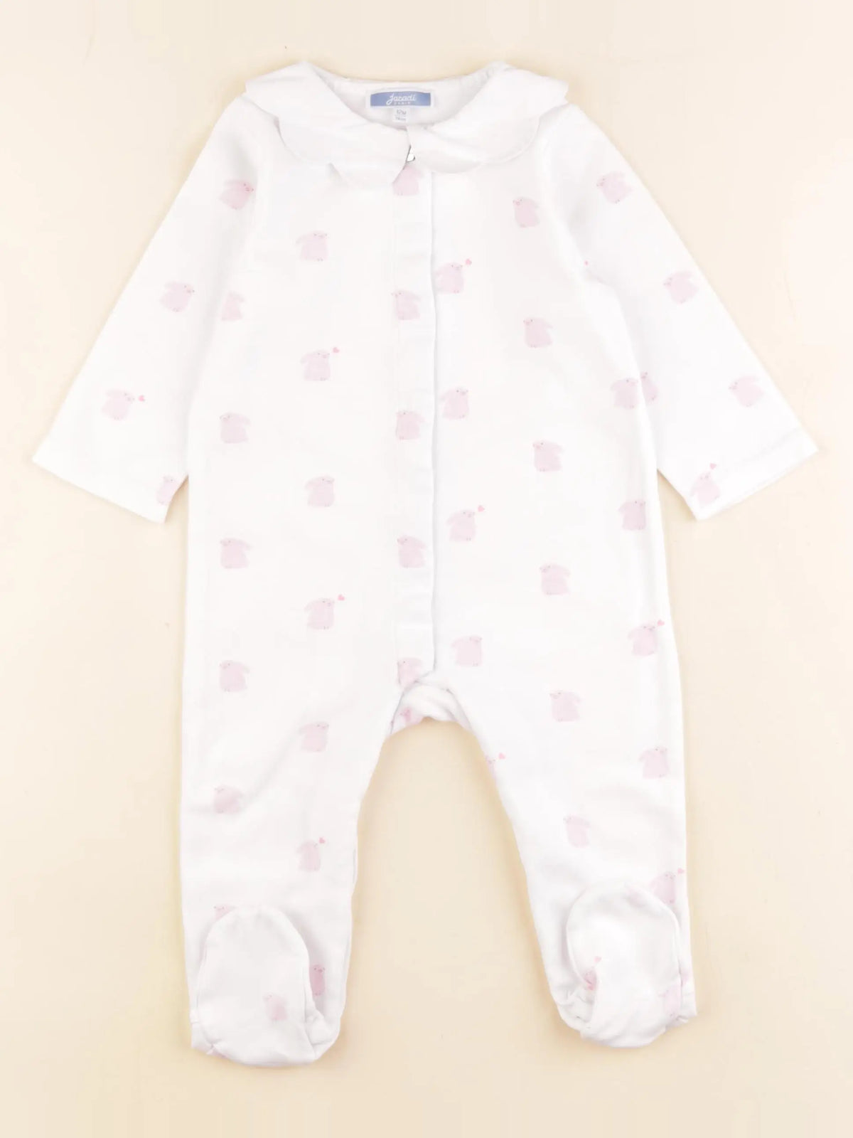 Jacadi - pyjama coton rose - 12 mois