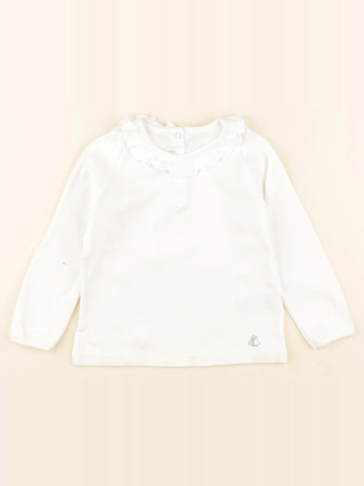 Petit Bateau - tee-shirt blanc - 18 mois