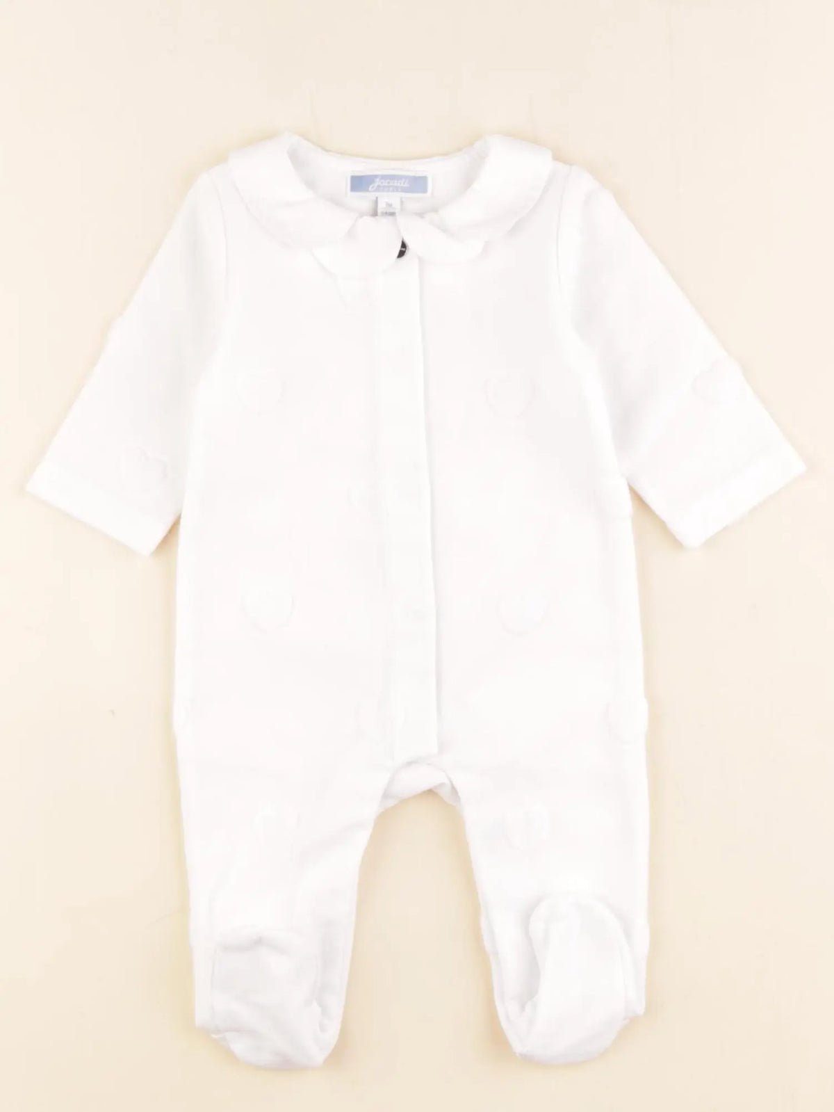Jacadi - pyjama coton blanc - 1 mois