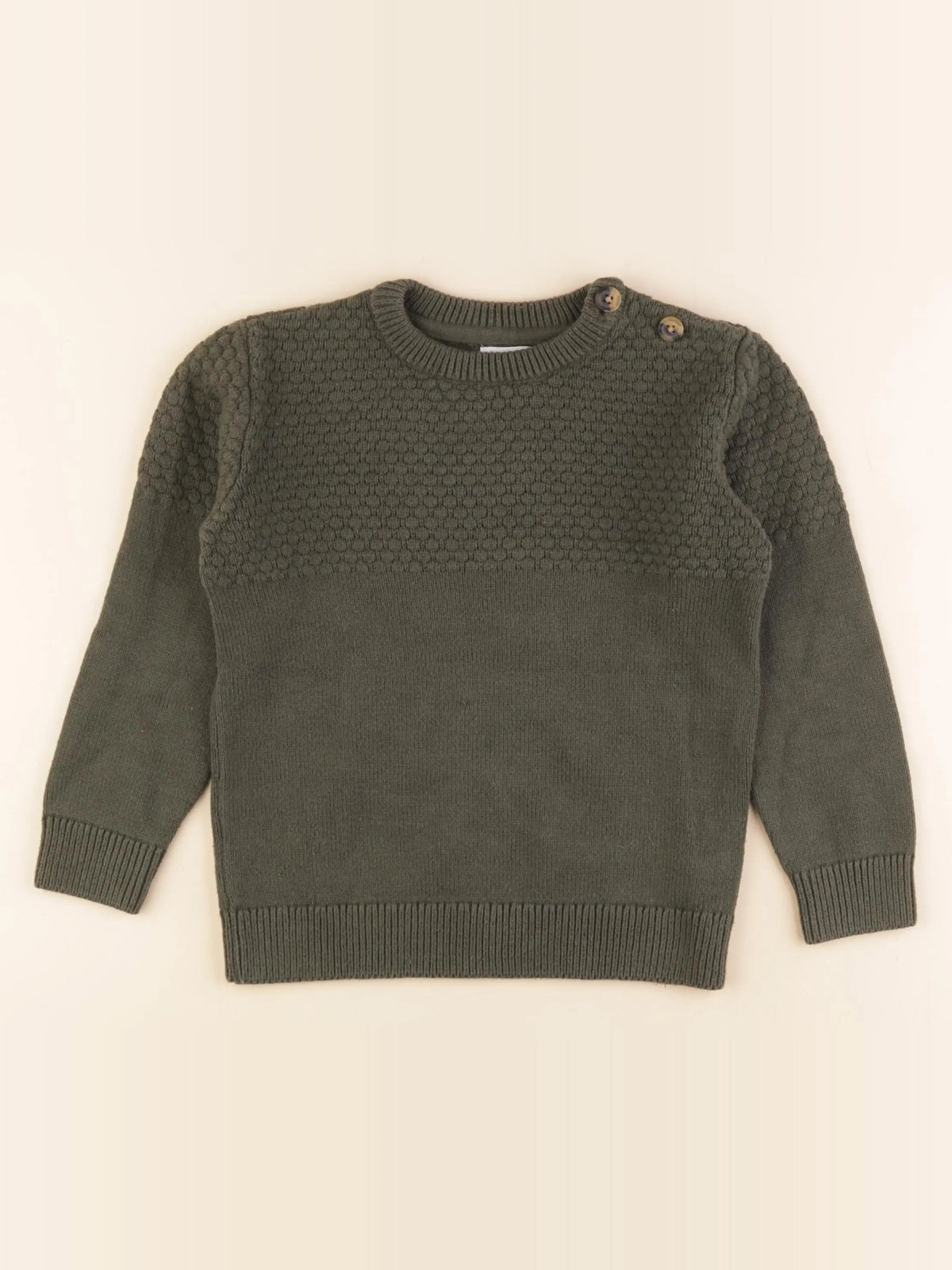 Vertbaudet - pull vert - 5 ans