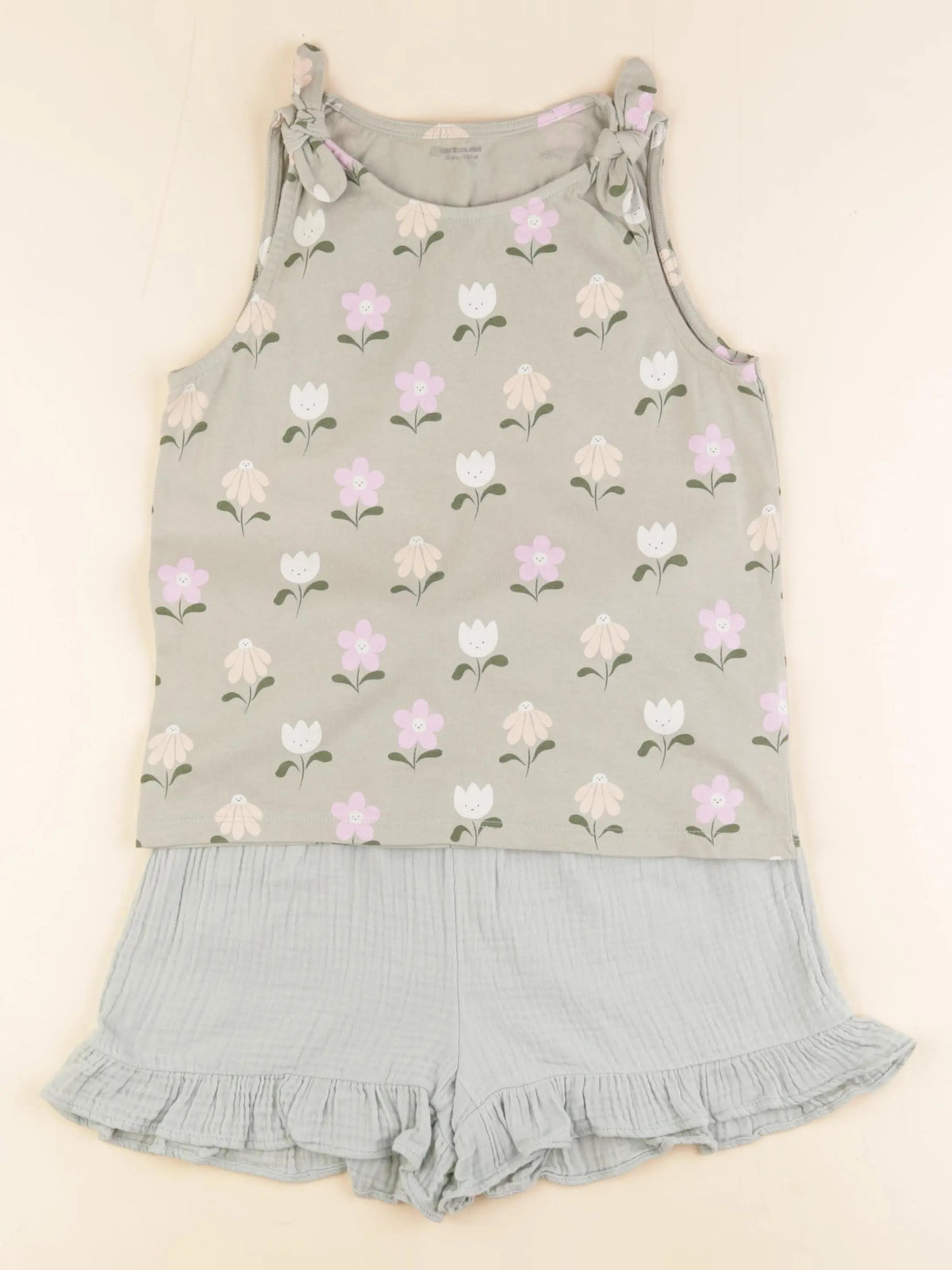 Vertbaudet - pyjama coton vert - 10 ans