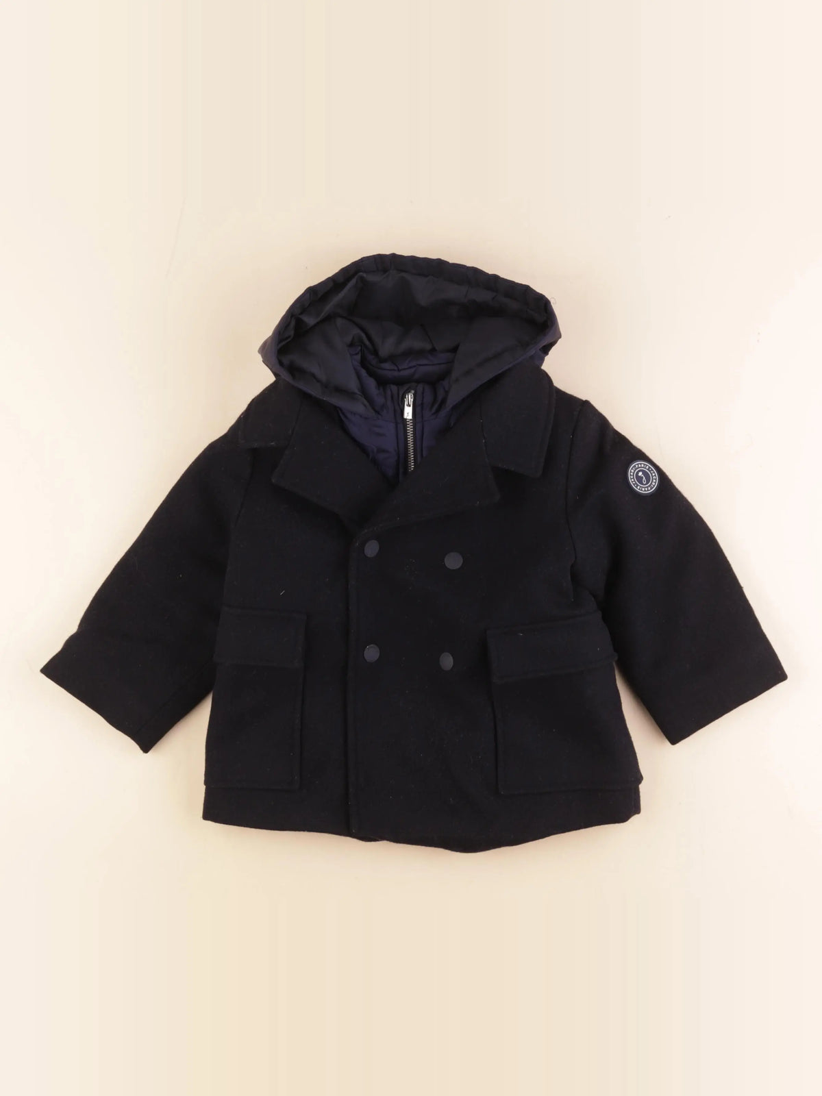 Jacadi - manteau bleu - 24 mois