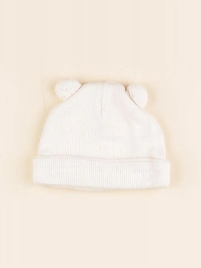 Vertbaudet - bonnet beige - 0/1 mois