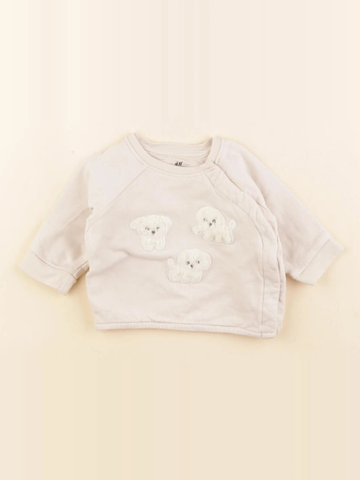 H&M - sweat beige - 1/2 mois