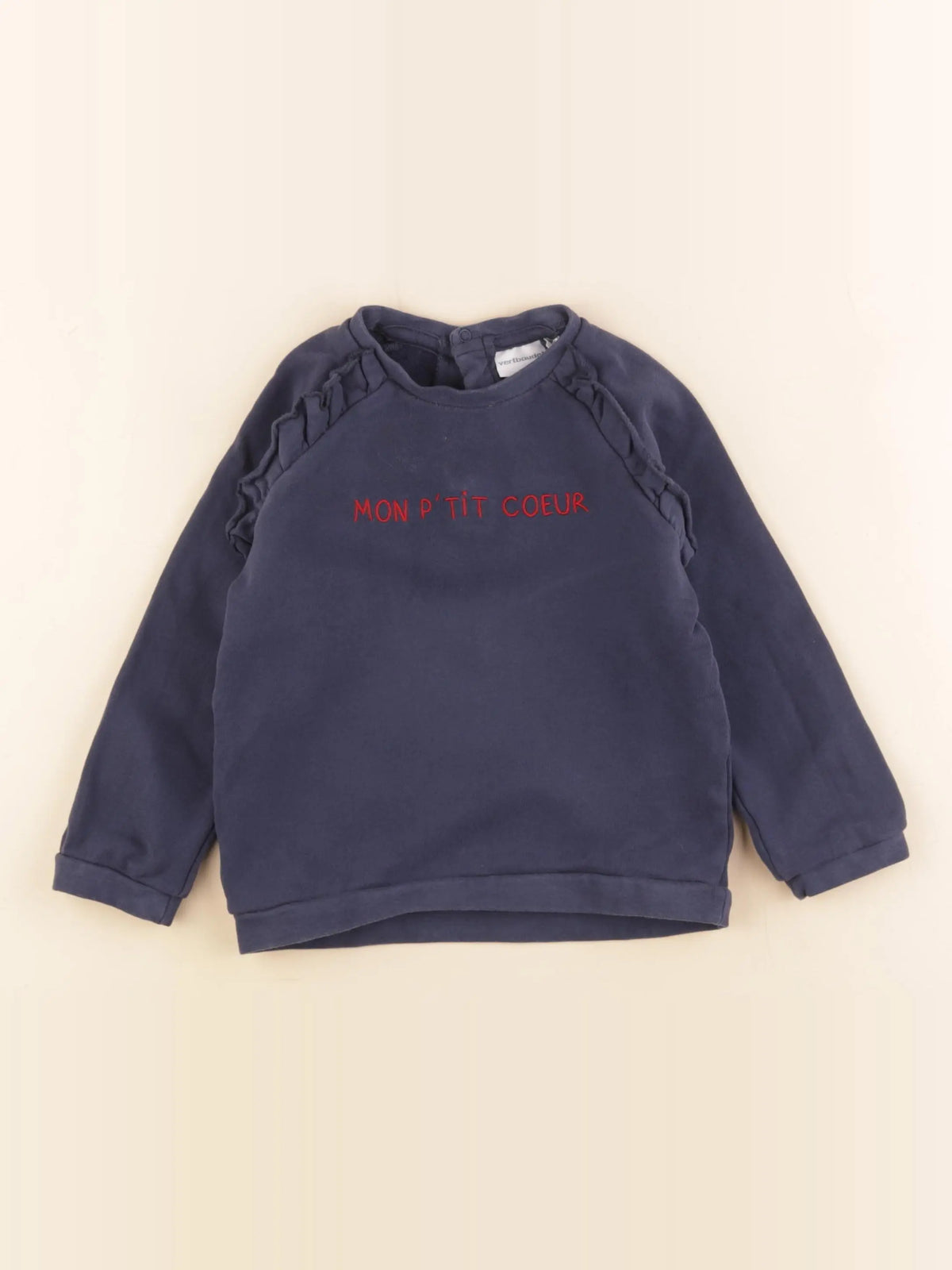 Vertbaudet - sweat bleu - 3 ans